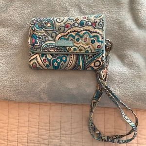 Vera Bradley lanyard wallet